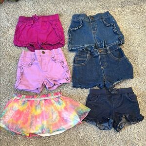 Baby girl shorts LOT size 12 months
